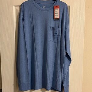 Southern Marsh Men's Blue Long Sleeve Tee